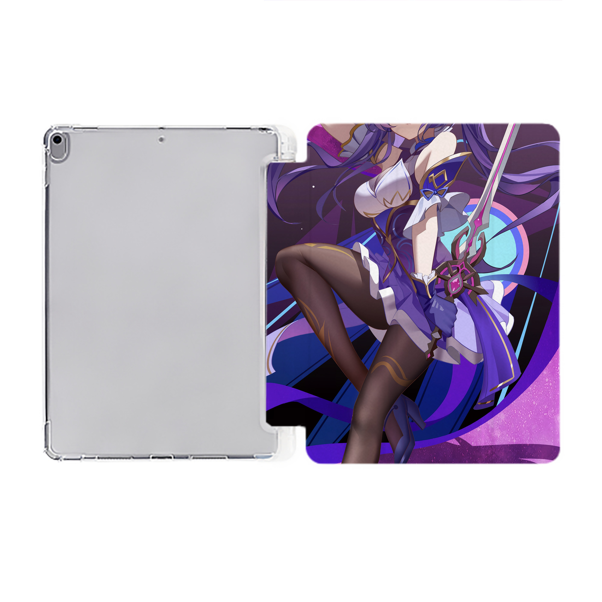 （画像用） 葬送のフリーレン Frieren IPad ケース ペン収納付き 三つ折りスタンド PUレザー×シリコン 対応機種9.5/10.5/10.9インチ